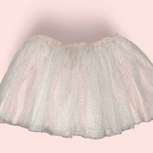 Elegant White Kids Tulle Skirt